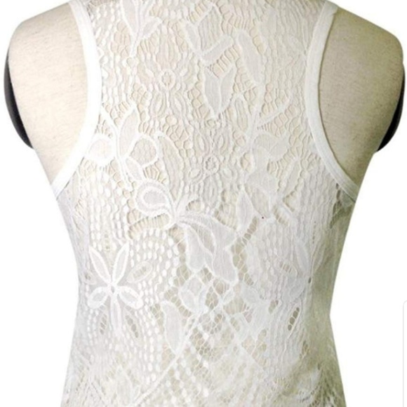 gorgeous crocheted lace tank - Picture 4 of 6